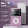 Mp3 Player with Bluetooth Y1 Portable Music Digital Players Supports Playlist Audiobook Video Nice Gadget for Kids Puple view 3
