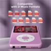 Mp3 Player with Bluetooth Y1 Portable Music Digital Players Supports Playlist Audiobook Video Nice Gadget for Kids Puple view 4