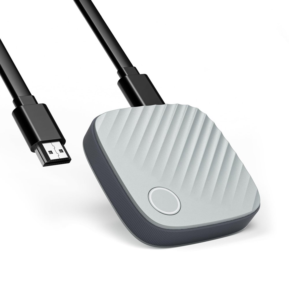 Real 4K/5G Wireless HDMI Display Dongle Adapter - 2026 Screen Mirror Miracast/Air Play Adapter, Cast Video Audio File from Phone/Pad/Laptop/Android/i-OS/Win/Mac to HDTV/Monitor/Projector