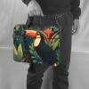 (toucan inhabits) Slim Laptop Bag with Strap 13 inch Portable Laptop Sleeve Tote Case for Travel Business Men Women view 2