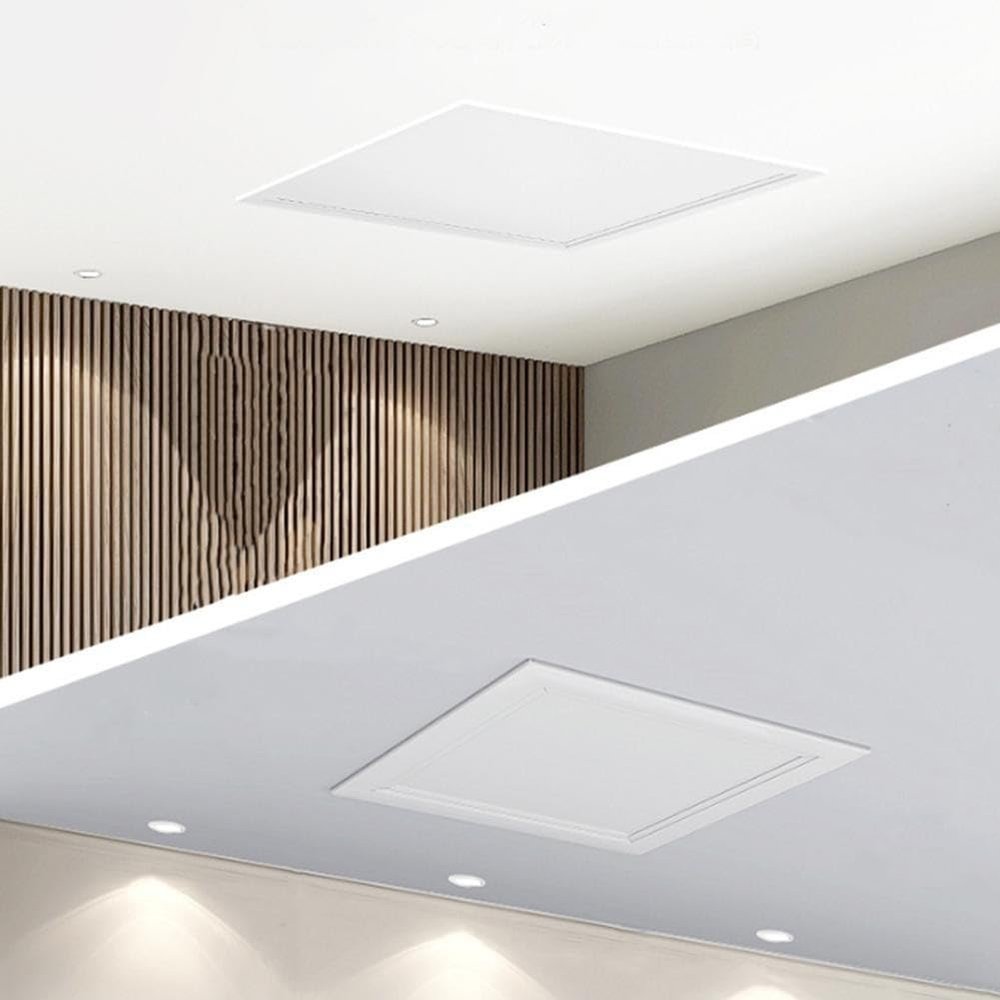 Access Panel for Ceiling with Push to Open Mechanism, ABS Access Door for Wall and Ceiling Access, Electrical Inspection Panel and Plumbing Access Hatch, 250x250mm to 400x400mm,(350 * 350mm)