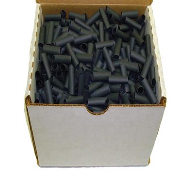 100 Pcs Black Heat Shrink Tubing 2:1 Ratio Polyolefin Precut Thin Wall Flexible Cable Sleeve 1/4 Inch Diameter For Electrical Insulation And Wire Bundling - Length 2.25"