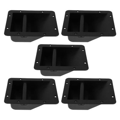 SEWACC 5pcs Black Plastic Speaker Handle Replacement for Amplifier and Barrier Handles, Sturdy Side Grip for Stage and Pa Speakers, Reliable Sound Equipment Accessories