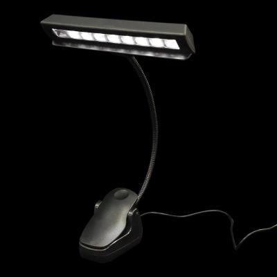 Beaupretty LED USB Rechargeable Music Stand Light Clip, Foldable Piano Sheet Music Lamp with Adjustable Brightness for Reading and Night Studying
