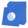 MECCANIXITY 7"x7" Vinyl Record Inner Paper Sleeves, 20 Pcs 110GSM Anti Static Kraft Paper Vinyl Record Jackets Center Hole with Poly Lined for LP Albums Storage Protection Covers (Navy Blue) view 1