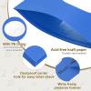 MECCANIXITY 7"x7" Vinyl Record Inner Paper Sleeves, 20 Pcs 110GSM Anti Static Kraft Paper Vinyl Record Jackets Center Hole with Poly Lined for LP Albums Storage Protection Covers (Navy Blue) view 3