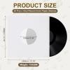 MECCANIXITY 10"x10" Vinyl Record Inner Paper Sleeves, 20 Pcs 110GSM Anti Static Kraft Paper Vinyl Record Jackets Center Hole with Poly Lined for LP Albums Storage Protection Covers (White) view 2