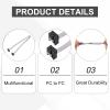 MECCANIXITY 1 Pcs IDC Connector Flat Ribbon Cable, 6 Pins 2.54mm Pitch 1m Length FC to FC Dual Female Connector Flat Ribbon Cable Wire for Industrial Electronics, Grey view 3