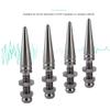 4 Pairs Pure Copper Speaker Foot Spikes, Shockproof Subwoofer Base Pads with Chrome Plating for HiFi Speaker Stands, M8 Threaded Anti - Vibration Isolation Feet view 2
