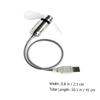 BESPORTBLE USB Clock Fan with LED Display Portable Mini Usb-powered Cooling Fan Rechargeable Small Desk for Home Office Travel view 2