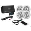 ASK904B.64 - Aftermarket Replacement 4 Channel Amplifier and 2 Pairs of 65 Inch Speaker Kit - White Compatible with Boss Audio view 1