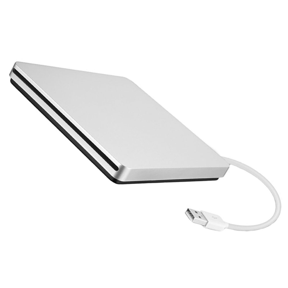 BESPORTBLE External DVD Burner USB 3.0 DVD ROM Writer Portable Optical Drive Silver Gray for Laptop Desktop Compatible with Windows and Systems