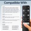2 Pack RC802V TCL Remote Control Replacement - Easy Setup with Shortcut Keys - Universal TCL Android 4K UHD Smart TV Remote Replacement (55S434, 50S434, 43S434, 40S334, 40S330, 75S434, 70S430, 55S435) view 4