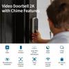 Arlo Video Doorbell 2K + Chime 2 (2nd Gen, Latest Release), Wireless or Wired Option, 2-Way Audio, Night Vision, H (Renewed) view 2