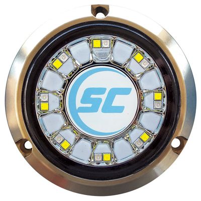 SCR-16-BW-BZ-10 - Aftermarket Replacement Shadow-Caster Blue White Color Changing Underwater Light - 16 LEDs - Bronze Compatible with Shadow-Caster LED Lighting