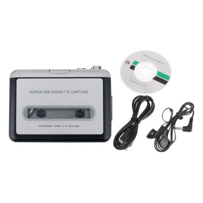 Tape Player Portable USB Tape to MP3 Converter with 3.5mm Player for Laptops Computer Accessories Digital Music Conversion