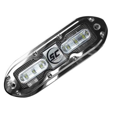 SCM-6-BB-20 - Aftermarket Replacement Shadow-Caster SCM-6 LED Underwater Light With 20 Foot Cable - 316 SS Housing - Bimini Blue Compatible with Shadow-Caster LED Lighting