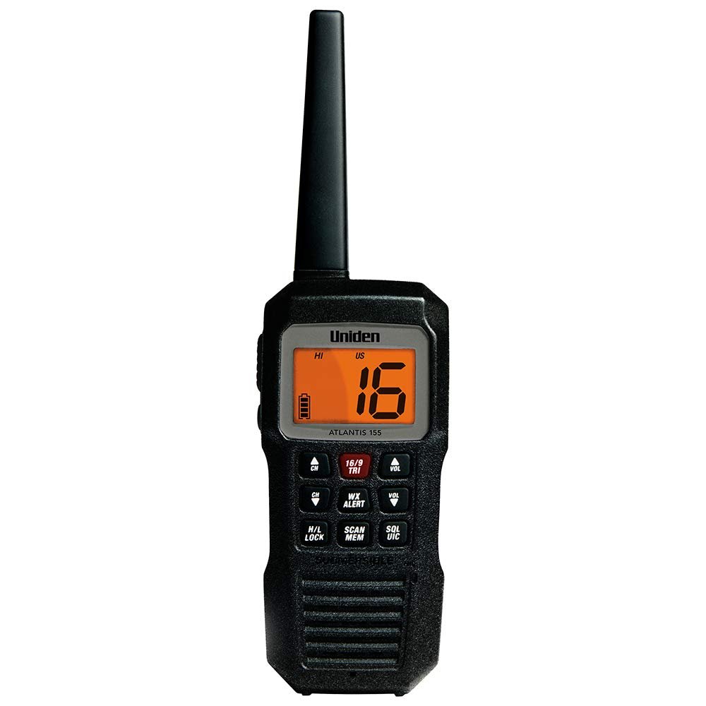 Atlantis 155 - Aftermarket Replacement Handheld Two-Way VHF Floating Marine Radio Compatible with Uniden