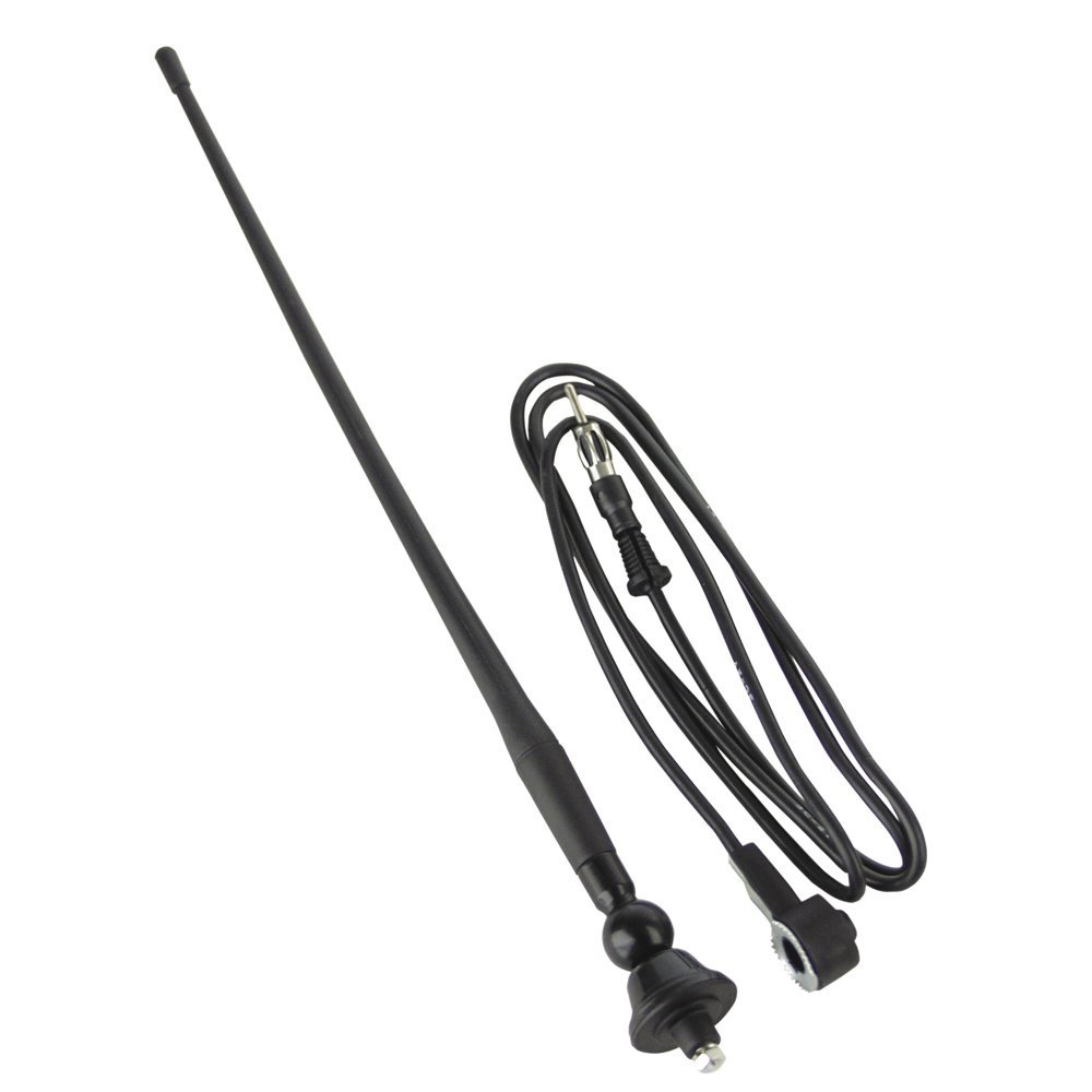 MRANT12 - Aftermarket Replacement AM FM Rubber Antenna - Black Compatible with Boss Audio