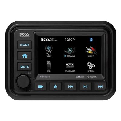 MGV550B - Aftermarket Replacement Marine Stereo with AM FM BT Rear Camera Compatible with Boss Audio