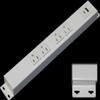 12 Hardwired Power Strip (NO Power Cord), 4 Outlets (NOT Tamper Resistant), with Ears (with mounting tabs on Both Ends), 15 Amp (NOT 20Amp Unit), USB A+C, White view 1