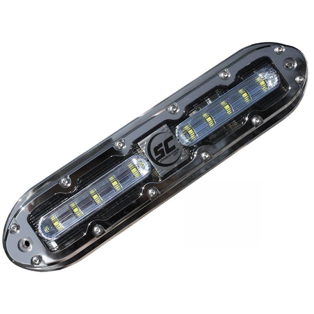 SCM-10-BB-20 - Aftermarket Replacement Shadow-Caster SCM-10 LED Underwater Light With 20 Foot Cable - 316 SS Housing - Bimini Blue Compatible with Shadow-Caster LED Lighting