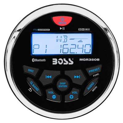 MGR350B - Aftermarket Replacement Marine Stereo with AM FM BT USB Compatible with Boss Audio