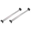 MECCANIXITY 2 Pcs IDC Connector Flat Ribbon Cable, 10 Pins 2.54mm Pitch 15cm Length FC to FC Dual Female Connector Flat Ribbon Cable Wire for Industrial Electronics, Grey view 1