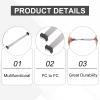 MECCANIXITY 2 Pcs IDC Connector Flat Ribbon Cable, 10 Pins 2.54mm Pitch 15cm Length FC to FC Dual Female Connector Flat Ribbon Cable Wire for Industrial Electronics, Grey view 3