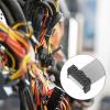 MECCANIXITY 5 Pcs IDC Connector Flat Ribbon Cable, 14 Pins 2.54mm Pitch 1.5m Length FC to FC Dual Female Connector Flat Ribbon Cable Wire for Industrial Electronics, Grey view 4