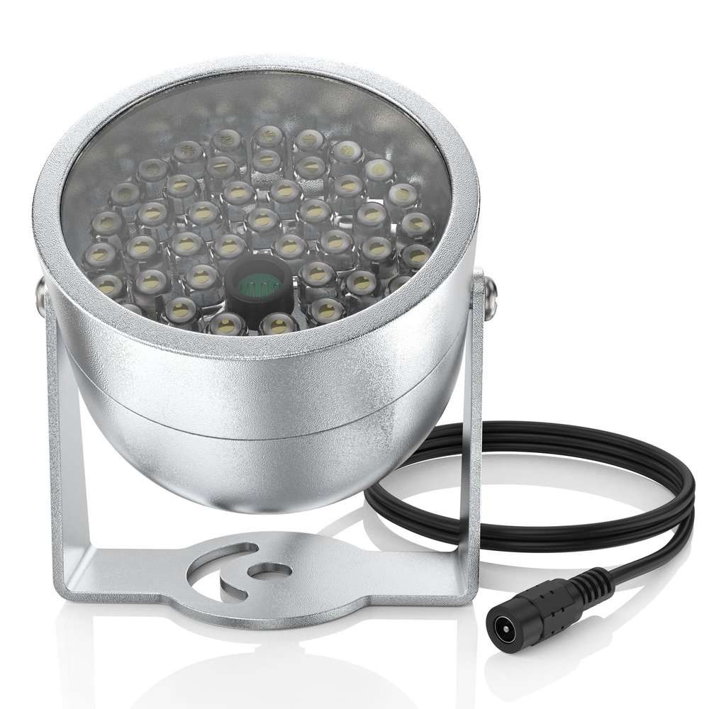 XMHEIRD 48 LED IR Lights,Intelligent Night Vision Light Compatible with CCTV Camera,48-LED IR Light Compatible with Indoor or Outdoor Lights