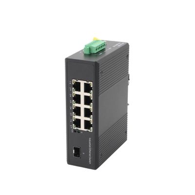BOQZPZR 1 SFP to 8 POE Industrial Gigabit Switch 10/100/1000M, 550M/2KM/3KM Fiber Optic Transceiver Modules, for Networks(Kit3)