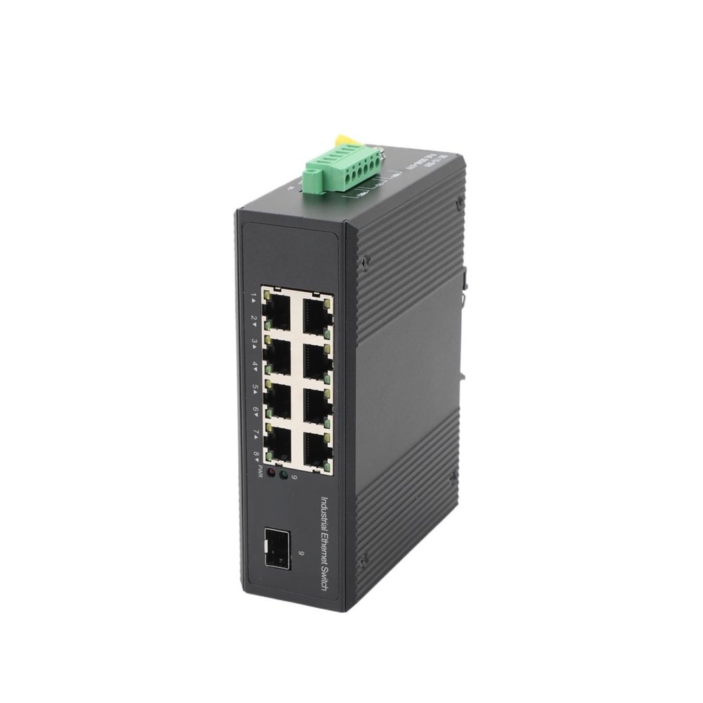 BOQZPZR 1 SFP to 8 POE Industrial Gigabit Switch 10/100/1000M, 550M/2KM/3KM Fiber Optic Transceiver Modules, for Networks(Kit3)