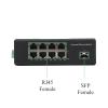 BOQZPZR 1 SFP to 8 POE Industrial Gigabit Switch 10/100/1000M, 550M/2KM/3KM Fiber Optic Transceiver Modules, for Networks(Kit3) view 4