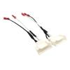 2 4-pin Instrument Panel Front Speaker Harness Cable Adapters Install Components view 2