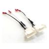 2 4-pin Instrument Panel Front Speaker Harness Cable Adapters Install Components view 3