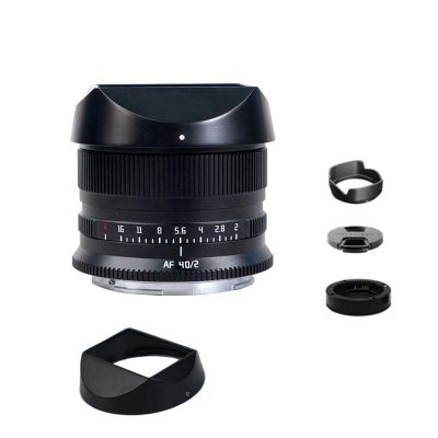 40mm F2 Full Frame Auto Focus AF Large Aperture Lens for Sony E FE for Nikon Z L Mount A7CII A7R A7M Z6 Z6III ZFC Z7 Z9 Excellent(Silver,with Hood_L-Mount)