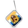 FekiLoot Cartoon Sloth Sitting on Sunflower CD Case Portable DVD Case Holder Large Storage Disc Wallet Bag 40 Capacity Hard Plastic Disc Cases Storage Binder DVD Case Wallet for Car Home Travel view 3