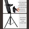 Adjustable Height Multi-Functional Laptop Stand,Portable Tablet Tripod,with Card Slot and Cup Holder Suitable for Hotels view 4