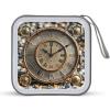 FekiLoot Rusty Steampunk Clock CD Case Portable DVD Case Holder Large Storage Disc Wallet Bag 40 Capacity Hard Plastic Disc Cases Storage Binder DVD Case Wallet for Car Home Travel view 1