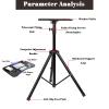 Adjustable Height Laptop Stand,Portable Floor-Standing Projector Tripod Stand,Suitable for Indoor Use,and Recording Studios view 3