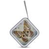FekiLoot Moth CD Case Portable DVD Case Holder Large Storage Disc Wallet Bag 40 Capacity Hard Plastic Disc Cases Storage Binder DVD Case Wallet for Car Home Travel view 3