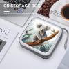 FekiLoot Koala And Butterfly CD Case Portable DVD Case Holder Large Storage Disc Wallet Bag 40 Capacity Hard Plastic Disc Cases Storage Binder DVD Case Wallet for Car Home Travel view 4