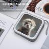 FekiLoot Hairy Ferret CD Case Portable DVD Case Holder Large Storage Disc Wallet Bag 40 Capacity Hard Plastic Disc Cases Storage Binder DVD Case Wallet for Car Home Travel view 4