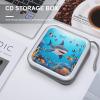 FekiLoot Fish Ocean Theme CD Case Portable DVD Case Holder Large Storage Disc Wallet Bag 40 Capacity Hard Plastic Disc Cases Storage Binder DVD Case Wallet for Car Home Travel view 4