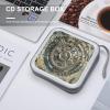FekiLoot Steampunk Mechanical Gears CD Case Portable DVD Case Holder Large Storage Disc Wallet Bag 40 Capacity Hard Plastic Disc Cases Storage Binder DVD Case Wallet for Car Home Travel view 4