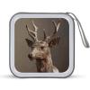 FekiLoot Free Deer CD Case Portable DVD Case Holder Large Storage Disc Wallet Bag 40 Capacity Hard Plastic Disc Cases Storage Binder DVD Case Wallet for Car Home Travel view 1