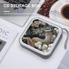 FekiLoot Black Oriental Dragon CD Case Portable DVD Case Holder Large Storage Disc Wallet Bag 40 Capacity Hard Plastic Disc Cases Storage Binder DVD Case Wallet for Car Home Travel view 4