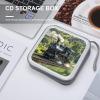 FekiLoot Steam Train CD Case Portable DVD Case Holder Large Storage Disc Wallet Bag 40 Capacity Hard Plastic Disc Cases Storage Binder DVD Case Wallet for Car Home Travel view 4