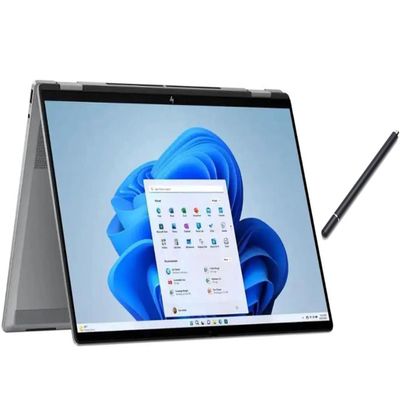 HP OmniBook X Flip 2-in-1 16" WUXGA Touchscreen Laptop | AMD Ryzen 5 220 |AMD Radeon 740M| Copilot |Backlit| 8GB RAM DDR5 | 512GB SSD |Meteor Silver |Windows 11 Home |Bundle with Stylus Pen